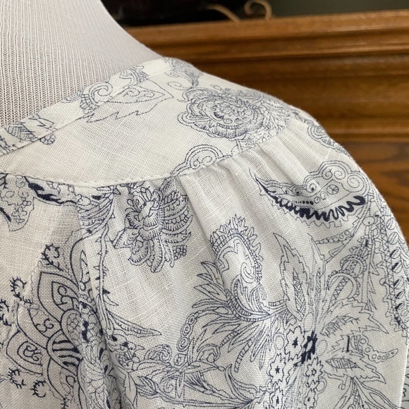 Malvin I Love Linen Embroidered Top Size: M - Picture 9 of 11